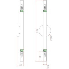 Настенный светильник (бра) Freya FR6109WL-02G Настенный светильник (бра) Freya FR6109WL-02G