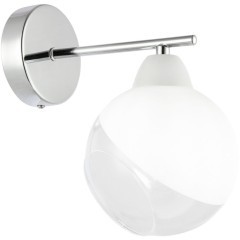 SLE102701-01 Светильник настенный Хром/Прозрачный, Матовый никель E14 1*40W GIORTE