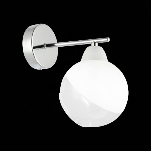 SLE102701-01 Светильник настенный Хром/Прозрачный, Матовый никель E14 1*40W GIORTE SLE102701-01 Светильник настенный Хром/Прозрачный, Матовый никель E14 1*40W GIORTE