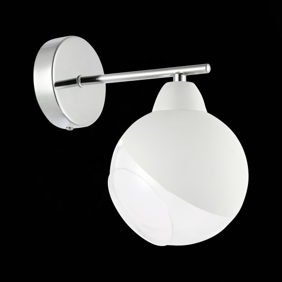 SLE102701-01 Светильник настенный Хром/Прозрачный, Матовый никель E14 1*40W GIORTE SLE102701-01 Светильник настенный Хром/Прозрачный, Матовый никель E14 1*40W GIORTE