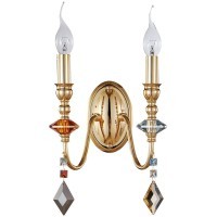 Бра Crystal Lux MERCEDES AP2 GOLD/COLOR