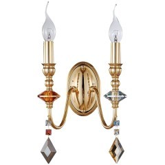 Бра Crystal Lux MERCEDES AP2 GOLD/COLOR Бра Crystal Lux MERCEDES AP2 GOLD/COLOR