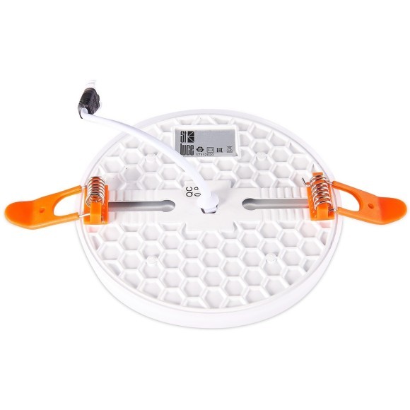 ST700.548.08 Св-к встр. Белый LED 1*8W 4000K 690Lm Ra80 180° IP44 D90xH20 85-265V Встраиваемые светильники