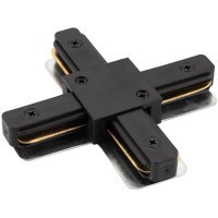 TR1104-BK Соединитель для шинопровода X-образный, черный