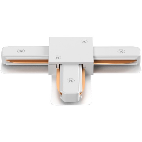 Т-образный соединитель для накладных однофазных шинопроводов Crystal Lux CLT 0.211 08 WH