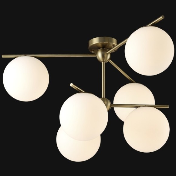 Люстра Crystal Lux FELIZ SP-PL6 BRONZE/WHITE