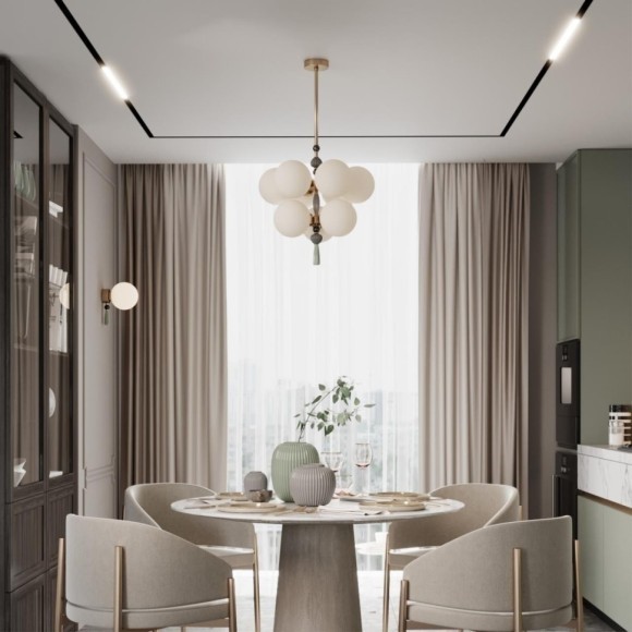 Люстра на штанге Odeon Light 5405/6 Palle под лампы 6xE14 40W Люстра на штанге Odeon Light 5405/6 Palle под лампы 6xE14 40W