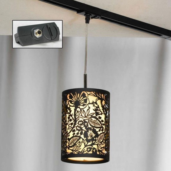 Однофазный двужильный трековый светильник Lussole LSF-2376-01-TAB VETERE под сменную лампу Е14