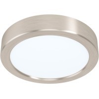 99218 Светодиодный накладной светильник FUEVA 5, 10,5W (LED), Ø160, H28, 1200lm, 3000K, сталь, никель