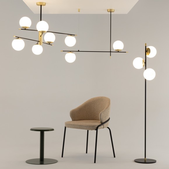 Декоративный торшер Maytoni MOD048FL-03G Nostalgia под лампы 3xE14 40W