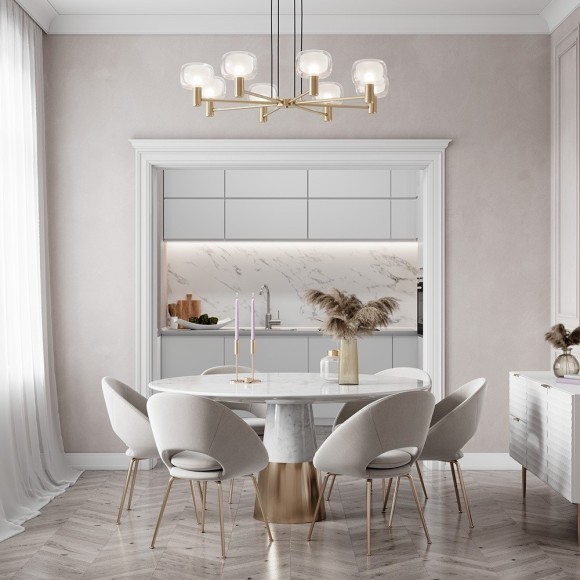 Люстра подвесная Maytoni MOD411PL-08G Vision под лампы 8xE14 60W