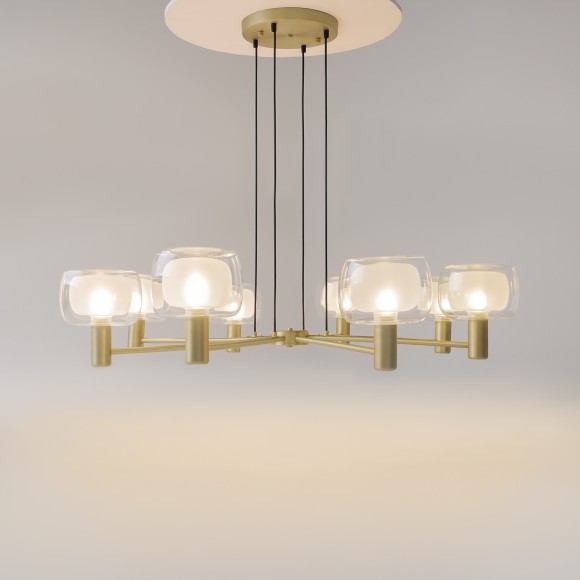 Люстра подвесная Maytoni MOD411PL-08G Vision под лампы 8xE14 60W