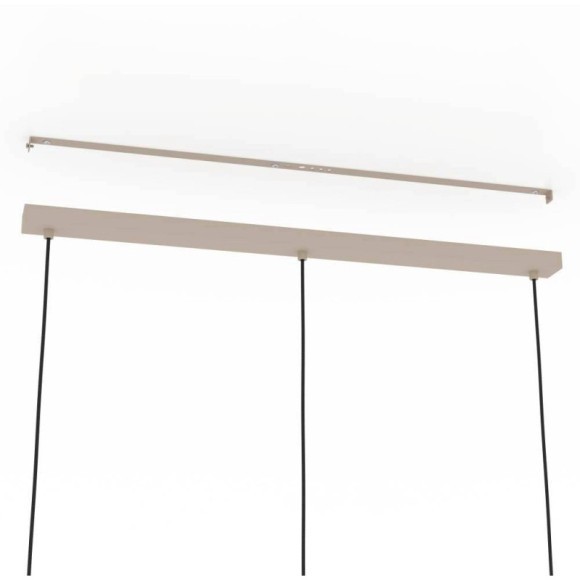 900497 Подвесной потолочный светильник ROMAZZINA, 3x40W, E27, L900, B200, H1100, сталь, песчаный