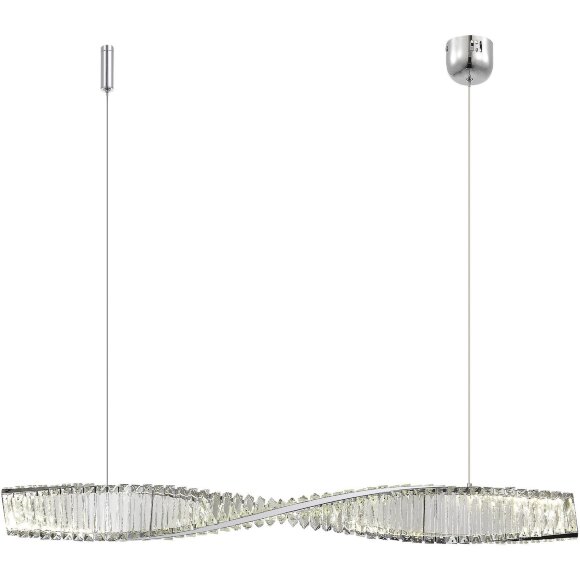 SL6205.123.01 Светильник подвесной ST-Luce Хром/Прозрачный LED 1*25W 4000K ELICA