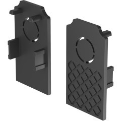 Комплект из 2 боковых заглушек для шин в ГКЛ потолки 9.5 и 12.5мм TRA034EC-42B Комплект из 2 боковых заглушек для шин в ГКЛ потолки 9.5 и 12.5мм TRA034EC-42B