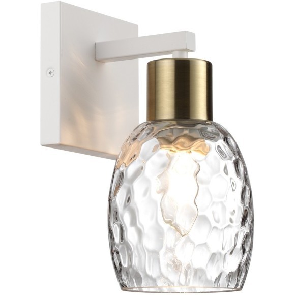 6583/1W MODERNI LN24 белый, золотой/прозрачный/металл/стекло Бра E27 1*40W 220V ICE