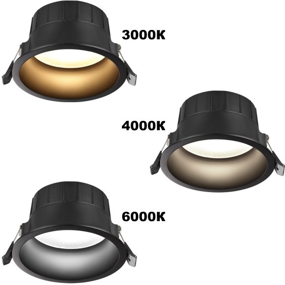 359556 Светильник Novotech встраиваемый с переключателем цв. температуры IP44 LED 30W 220-240V 3000К\4000К\6000К CLARA