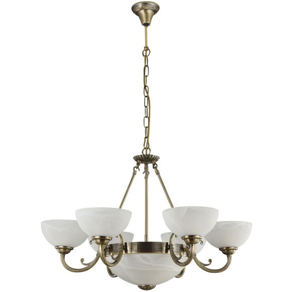 Люстра подвесная Freya FR2012-PL-09-BZ Herbert под лампы 9xE27 60W