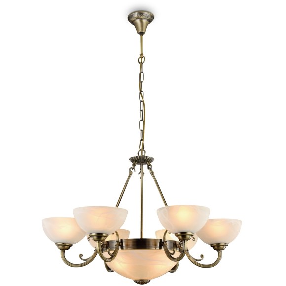 Люстра подвесная Freya FR2012-PL-09-BZ Herbert под лампы 9xE27 60W