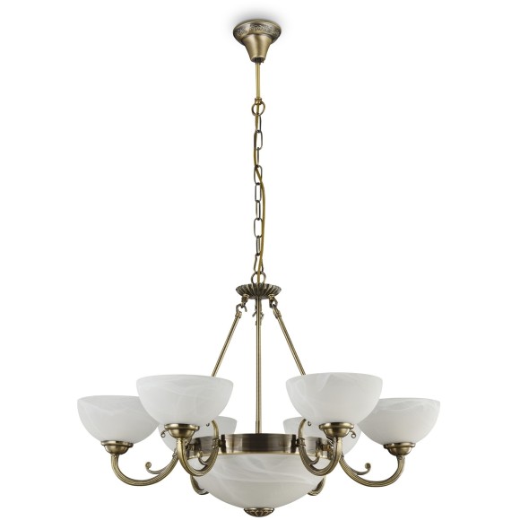 Люстра подвесная Freya FR2012-PL-09-BZ Herbert под лампы 9xE27 60W