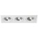 Встраиваемый светильник Lightstar i836060606 Intero 111 под лампы 3xGU10 150W