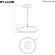 SL6014.503.01 Светильник подвесной ST-Luce Серый/Молочный LED 1*42W 3000K RIPPLE