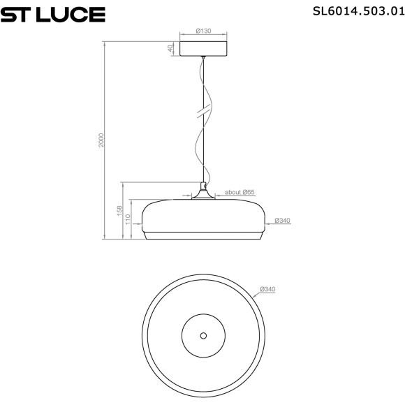 SL6014.503.01 Светильник подвесной ST-Luce Серый/Молочный LED 1*42W 3000K RIPPLE SL6014.503.01 Светильник подвесной ST-Luce Серый/Молочный LED 1*42W 3000K RIPPLE