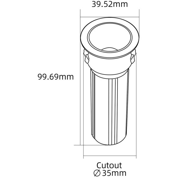 4786-1C Встраиваемый светодиодный светильник с доп. рамкой под штукатурку, белый, 6Вт 240Лм 3000;4000;6000K CRI90+ 15° IP20