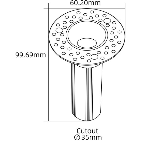 4786-1C Встраиваемый светодиодный светильник с доп. рамкой под штукатурку, белый, 6Вт 240Лм 3000;4000;6000K CRI90+ 15° IP20