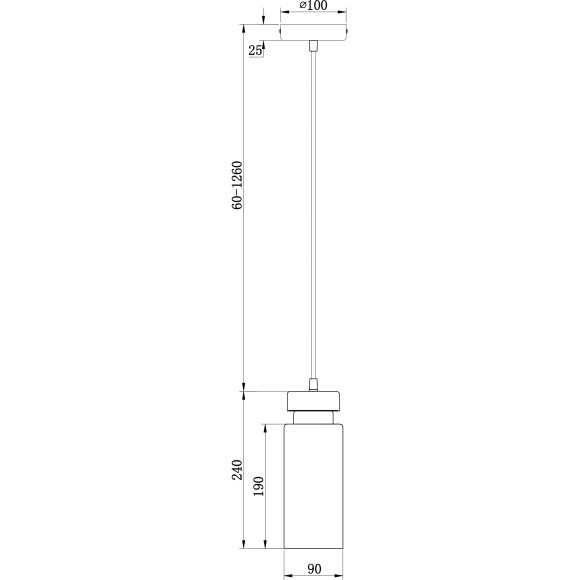 Подвесной светильник цилиндр Freya FR8011PL-01GB Come под лампу 1xE14 40W