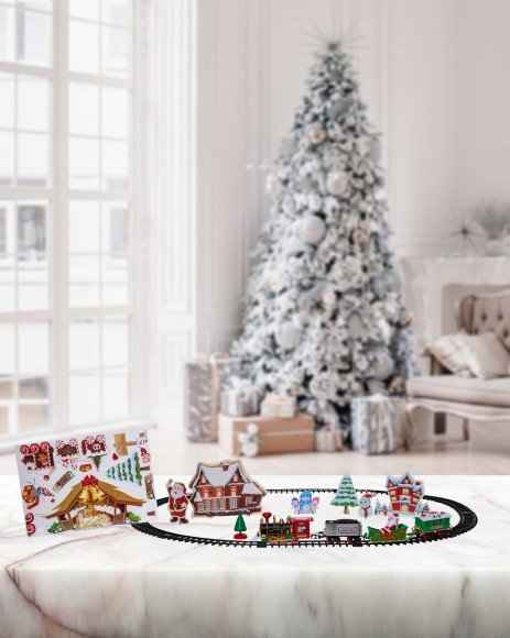 992-35 X-MAS TRAIN Светодиодный декоративный светильник с механическим выключателем, 0.06Вт, пластик, IP20