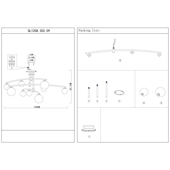 SL1208.302.09 Светильник потолочный ST-Luce Золотистый/Белый G9 9*5W SEMBRARE SL1208.302.09 Светильник потолочный ST-Luce Золотистый/Белый G9 9*5W SEMBRARE