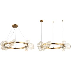 SL1165.303.15 Светильник подвесной ST-Luce Бронза/Коньячный G4 15*5W NECTON SL1165.303.15 Светильник подвесной ST-Luce Бронза/Коньячный G4 15*5W NECTON