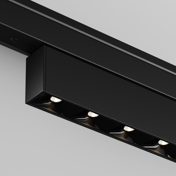 TR193-1-15W3K-M-B Ультратонкий трековый диммируемый по TRIAC 0/1-10V магнитный светодиодный светильник Maytoni Levity CRI90+ 3000К 650Лм 30° 15Вт