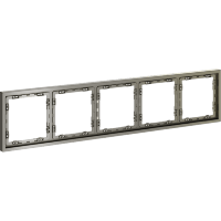 Рамка пластиковая VOLTUM S70 на 5 постов, (шелк)