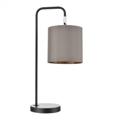8037/1T MODERNI LN24 черный/серый/золотой, металл/текстиль Настольная лампа Е27 60W 220V ELSA 8037/1T MODERNI LN24 черный/серый/золотой, металл/текстиль Настольная лампа Е27 60W 220V ELSA
