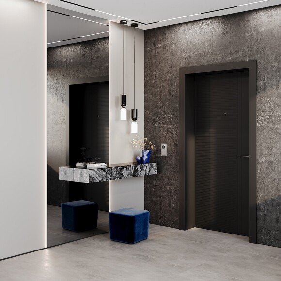 Выключатель встраиваемый VOLTUM S70 двухклавишный с подсветкой 10А, (сталь)