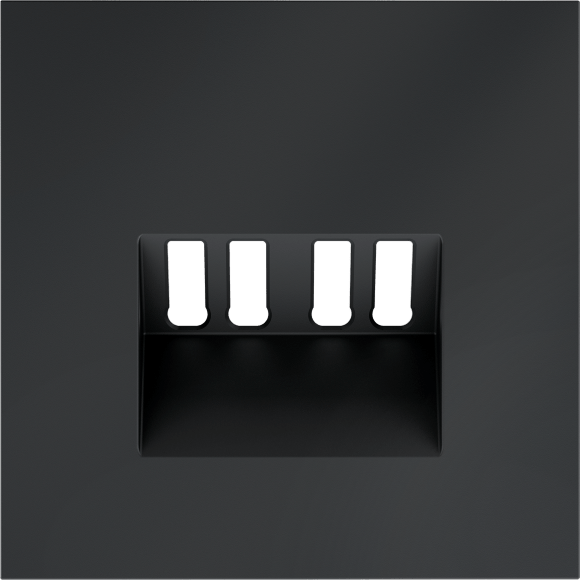 Накладка для розетки акустической 4-местной , S70 (графит)