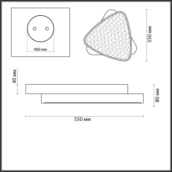 Потолочный светильник светодиодный с пультом Agatha 4510/72CL Потолочный светильник светодиодный с пультом Agatha 4510/72CL