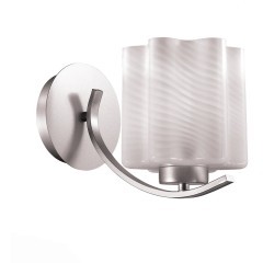 SL117.501.01 Бра ST-Luce Серебристый/Белый с полосками E27 1*60W ONDE