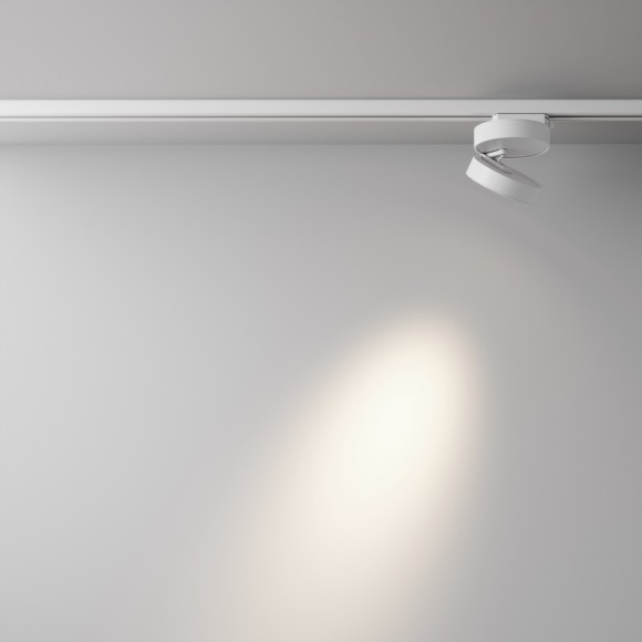 Однофазный двужильный светодиодный трековый светильник Maytoni Unity TR006-1-12W3K-W4K Magic 4000К 1000Лм CRI80+ 36° 12Вт