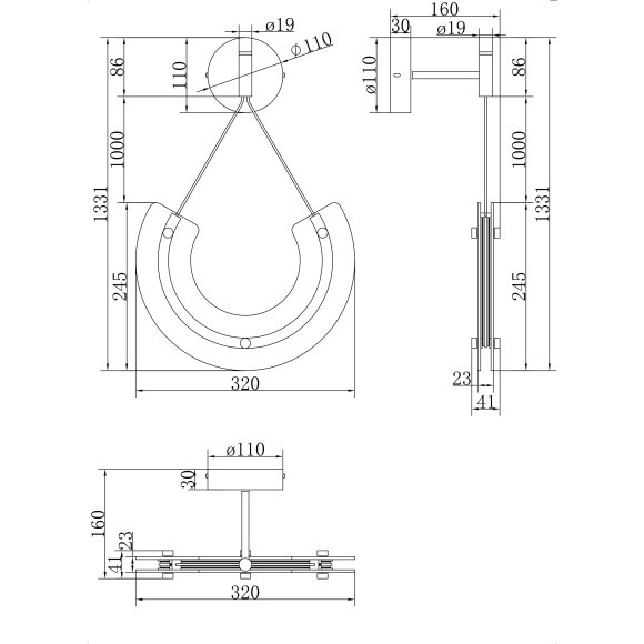 Бра Maytoni P091WL-L18G3K Maya светодиодная LED 10W Бра Maytoni P091WL-L18G3K Maya светодиодная LED 10W