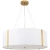 Arte Lamp Dream A4110SP-6PB Подвесная современная люстра с абажуром диаметром 65 см, плафон белый текстиль, медный металл, лампы E14 6шт до 40Вт IP20 220В, макс. высота 100см