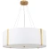Arte Lamp Dream A4110SP-6PB Подвесная современная люстра с абажуром диаметром 65 см, плафон белый текстиль, медный металл, лампы E14 6шт до 40Вт IP20 220В, макс. высота 100см