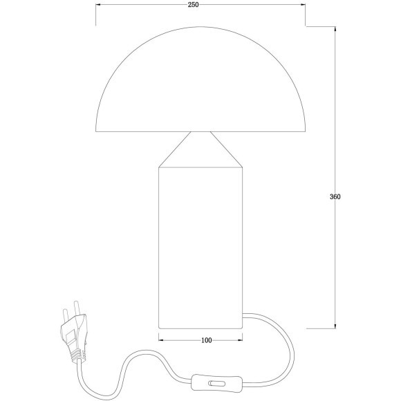 Настольная лампа Eleon FR5218TL-01BS Настольная лампа Eleon FR5218TL-01BS