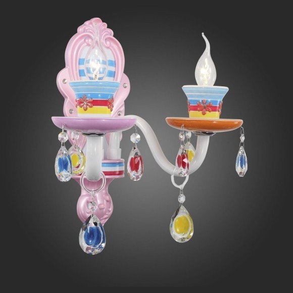 SL673.781.02 Бра ST-Luce Разноцветный/Разноцветный E14 2*40W ORNATO