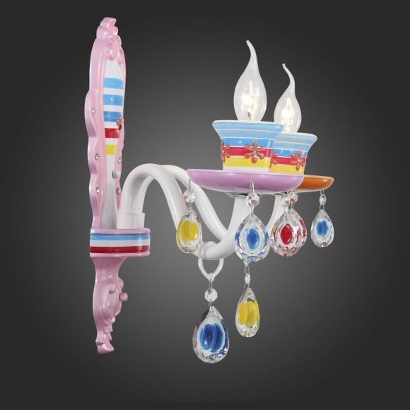 SL673.781.02 Бра ST-Luce Разноцветный/Разноцветный E14 2*40W ORNATO
