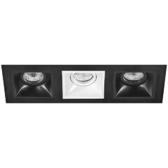 Встраиваемый светильник Lightstar D537070607 Domino под лампы 3xGU5.3 150W Встраиваемый светильник Lightstar D537070607 Domino под лампы 3xGU5.3 150W