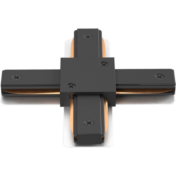 Х-образный соединитель для накладных однофазных шинопроводов Crystal Lux CLT 0.211 09 BL