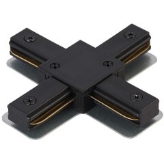 Х-образный соединитель для накладных однофазных шинопроводов Crystal Lux CLT 0.211 09 BL Х-образный соединитель для накладных однофазных шинопроводов Crystal Lux CLT 0.211 09 BL